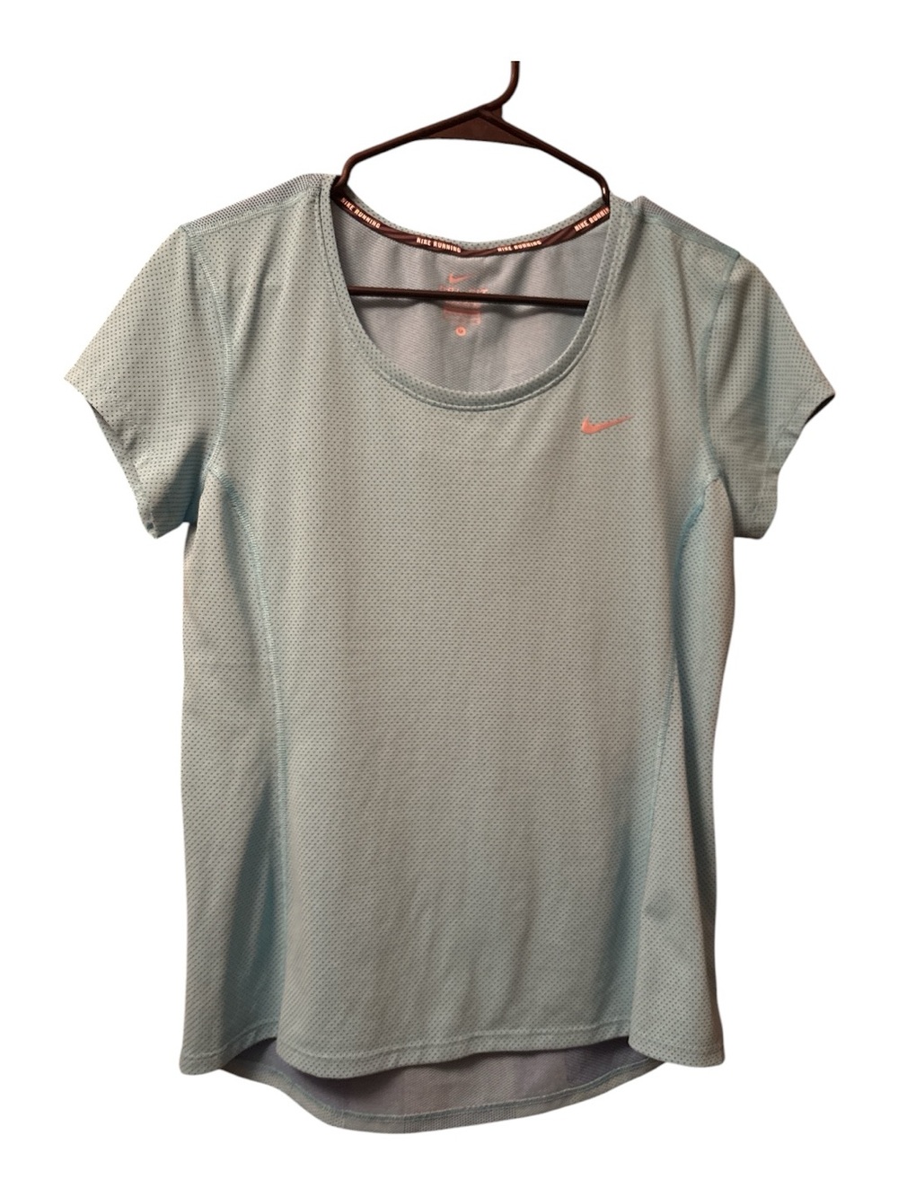 Nike Aqua Blue Short Sleeve Dri-FIT Tee - Picture 3 of 4